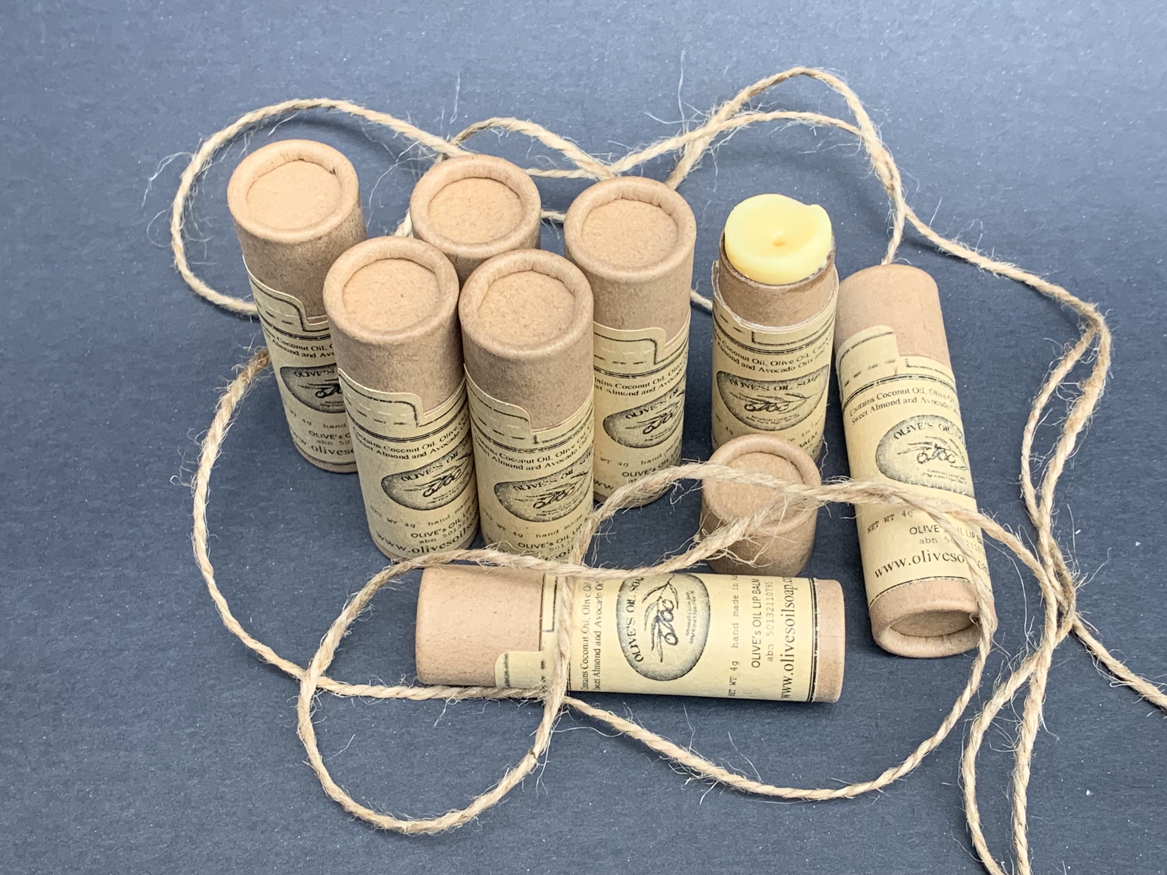 Olive's Oil Lip Balm 10g Natural Packaging